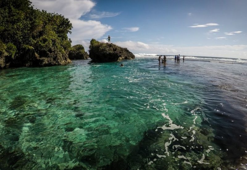 Magpupungko Pool in Pilar, Siargao Philippinen