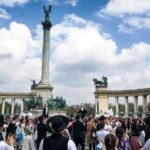 Der Heldeplatz im Stadtteil Pest, Städtereise Budapest.